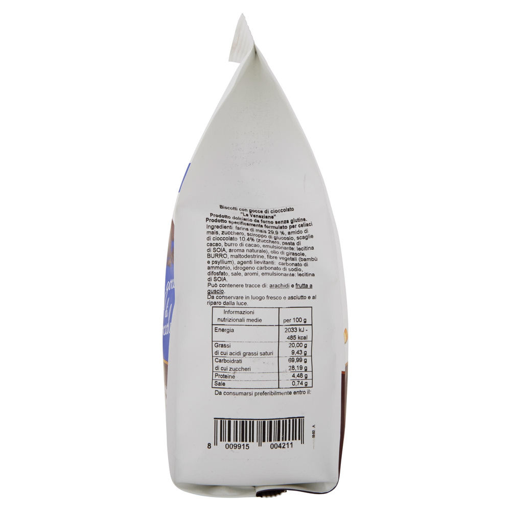 BISCOTTI S/GLUTINE LE VENEZIANE CON GOCCE DI CIOCCOLATO SACCHETTO G 250 - 5