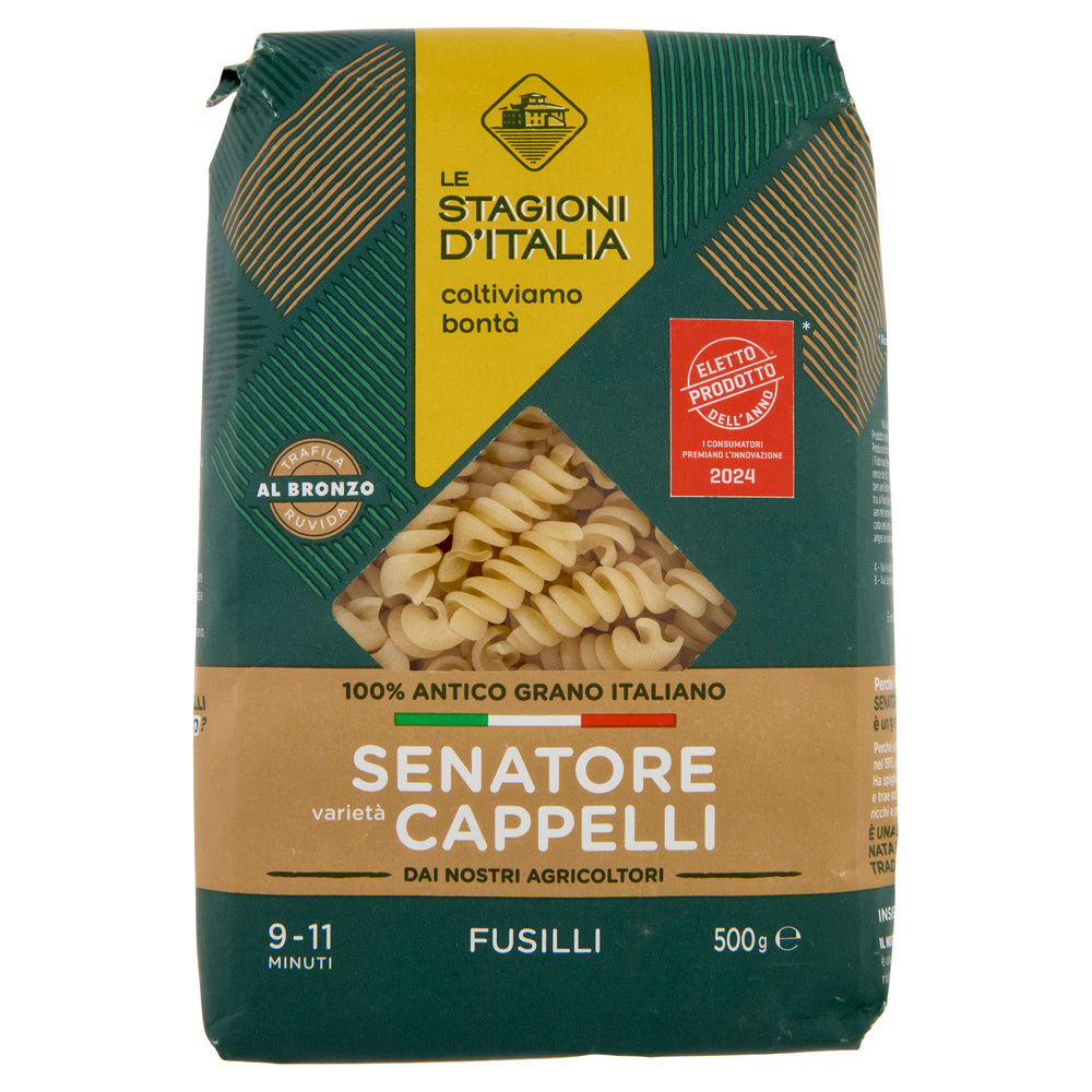 PASTA SEMOLA FUSILLI SENATORE CAPPELLI LE STAGIONI D'ITALIA SACCHETTO GR.500 - 11