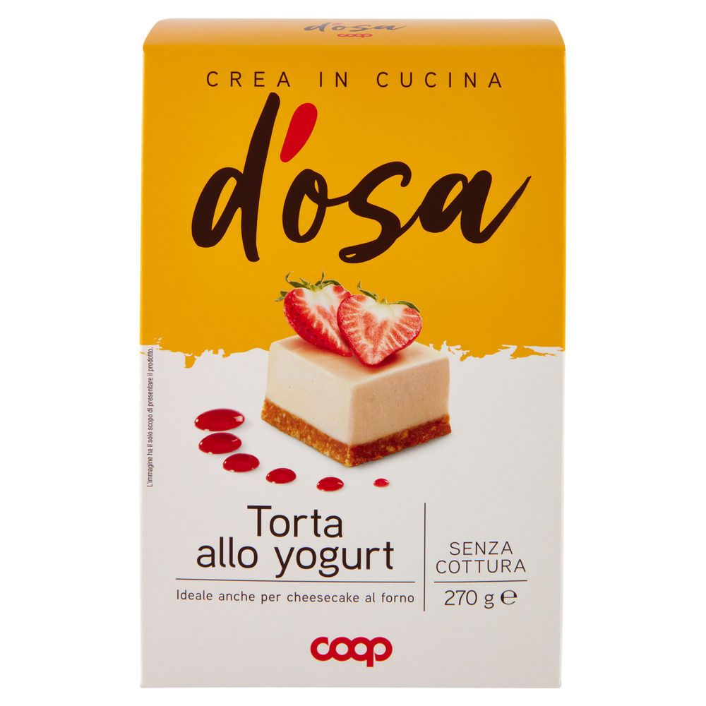 PREPARATO PER TORTA ALLO YOGURT D'OSA COOP SCATOLA G 270 - 2