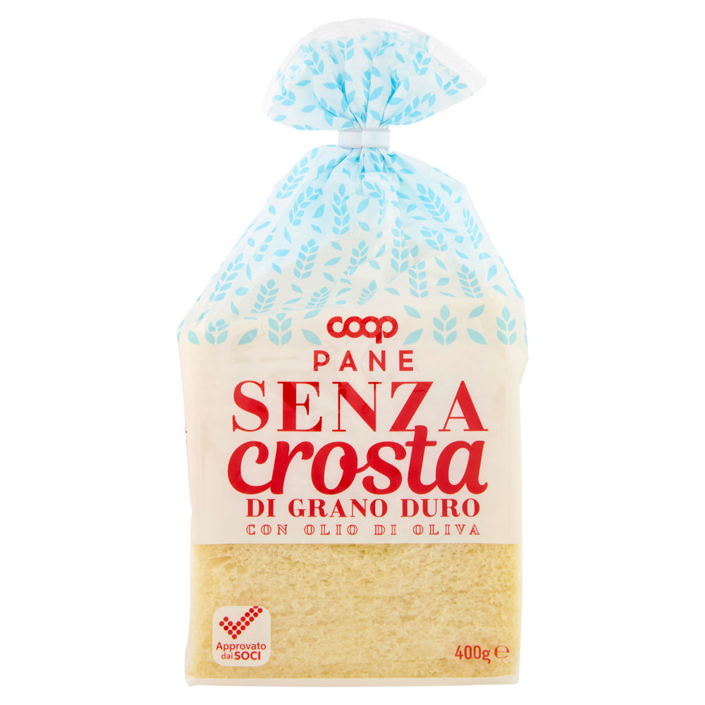 Pane senza crosta di grano duro coop g 400