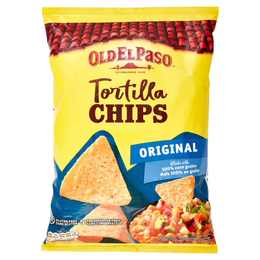 TORTILLA CHIPS ORIGINAL OLD EL PASO 185G - 0