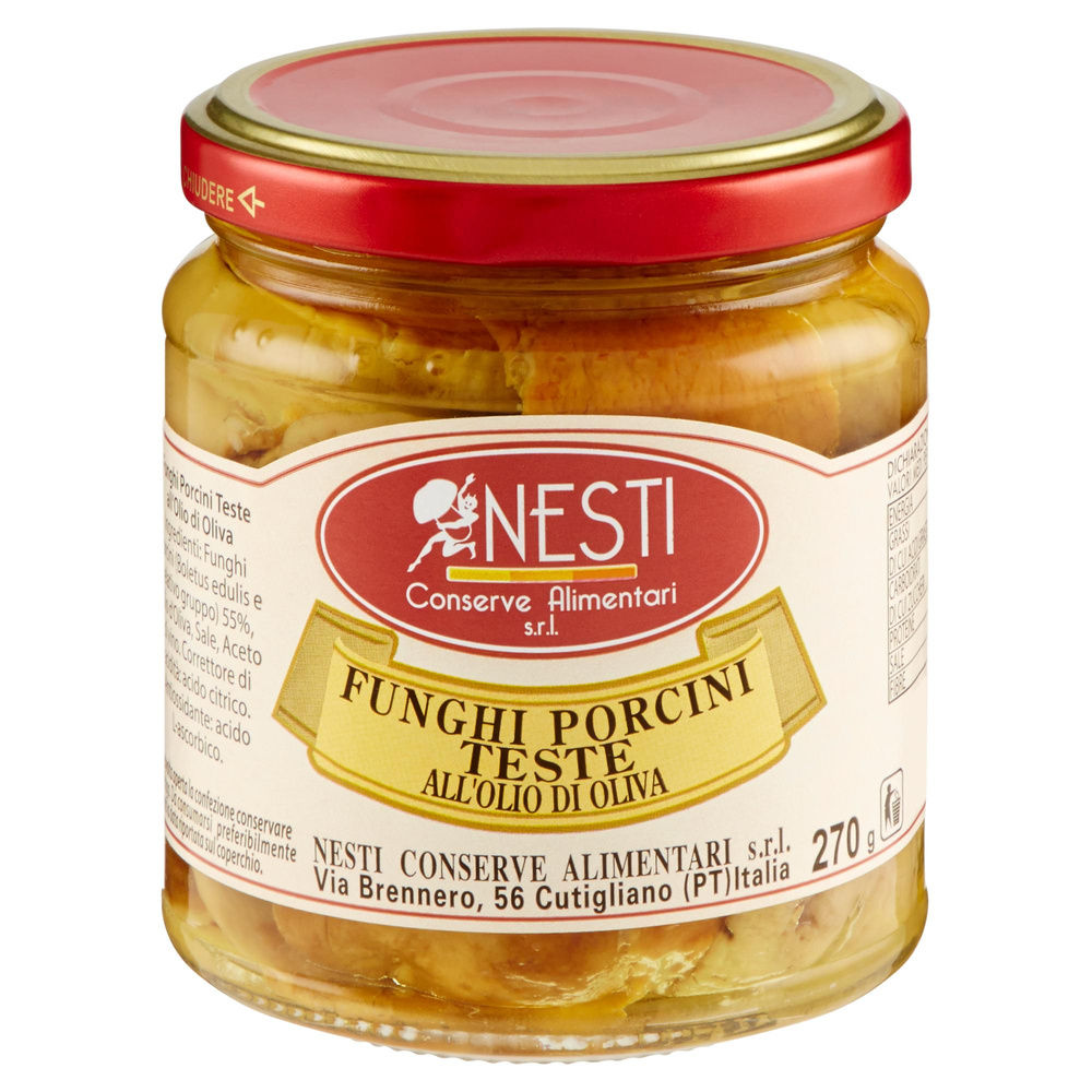 FUNGHI PORCINI TESTE ALL'OLIO D'OLIVA 270GR. NESTI CONSERVE - 2