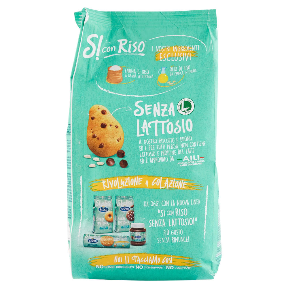 BISCOTTI SCOTTI CON RISO E GOCCE DI CIOCCOLATO SENZA LATTOSIO G 350 - 1