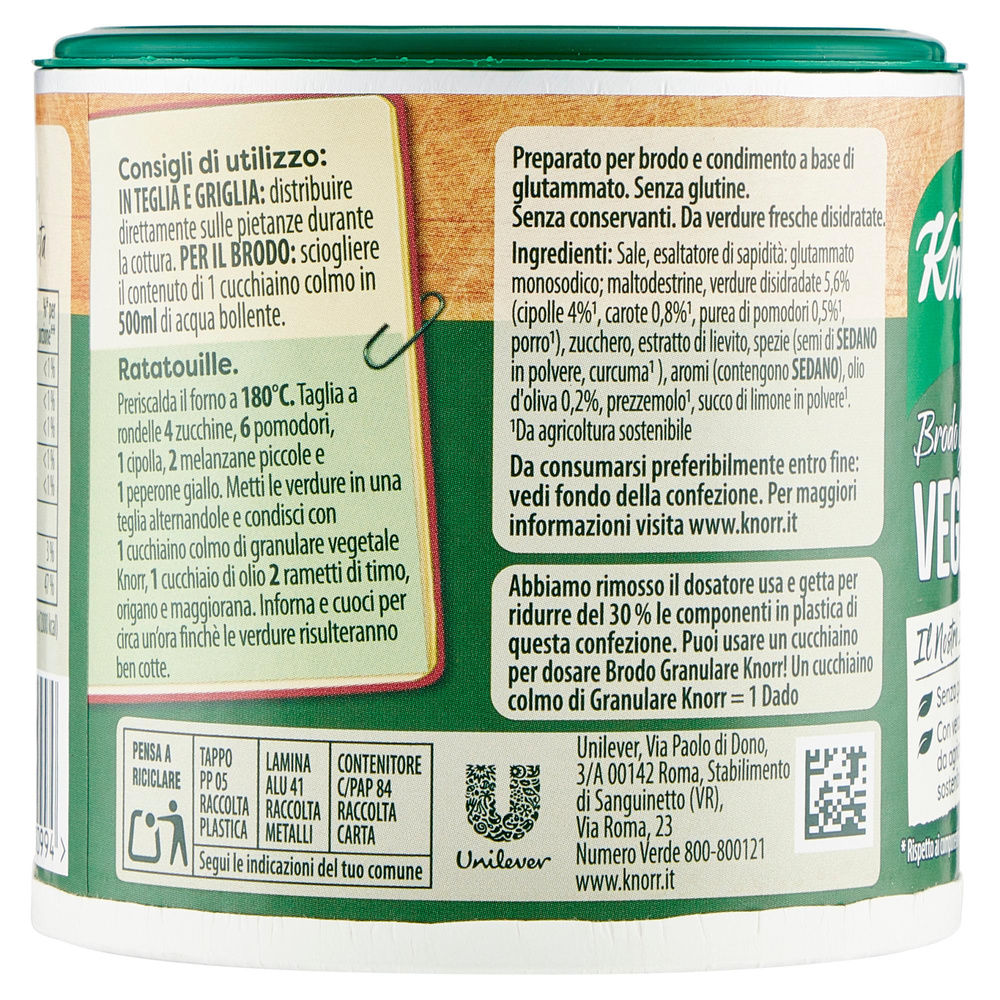 BRODO DI VERDURE KNORR GRANULARE VASETTO G 150 - 5