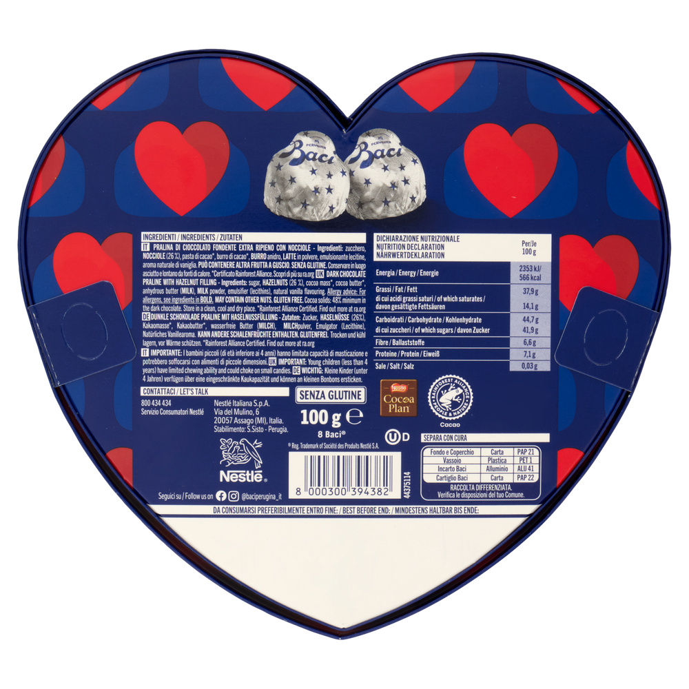 CIOCCOLATINI BACI CUORE CLASSICO G 100 - 1