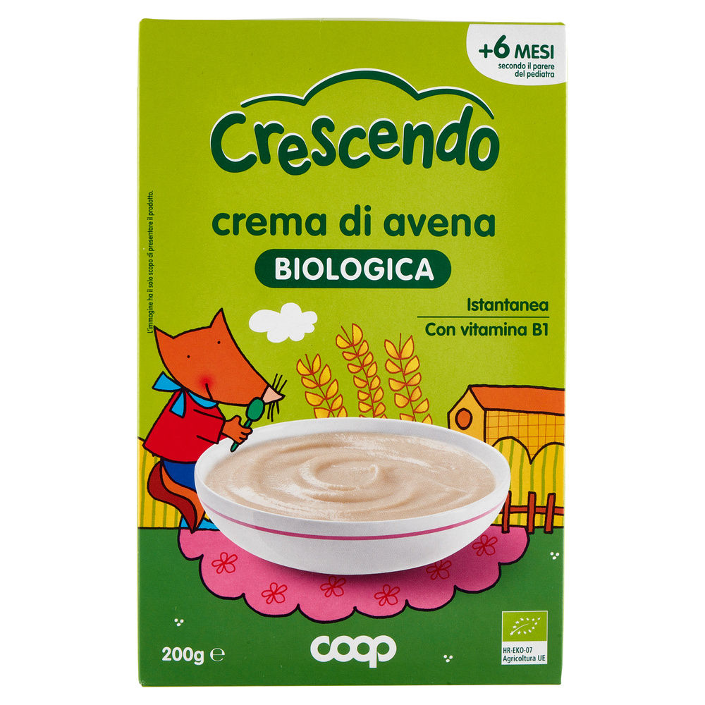 CREMA DI AVENA BIO COOP CRESCENDO SCATOLA G 200 - 6