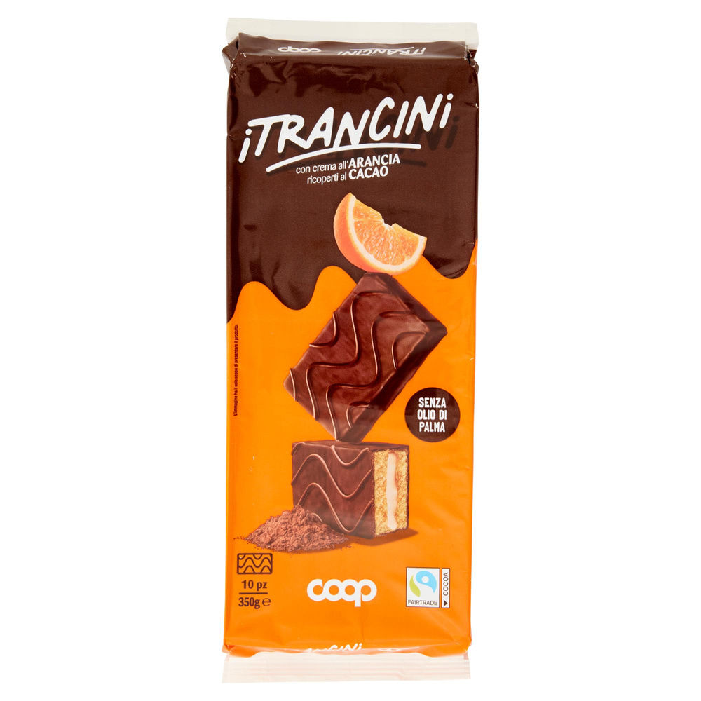 TRANCINO RICOPERTO AL CACAO FARCITO ALL'ARANCIA COOP NO PALMA 10PZ G 350 - 5