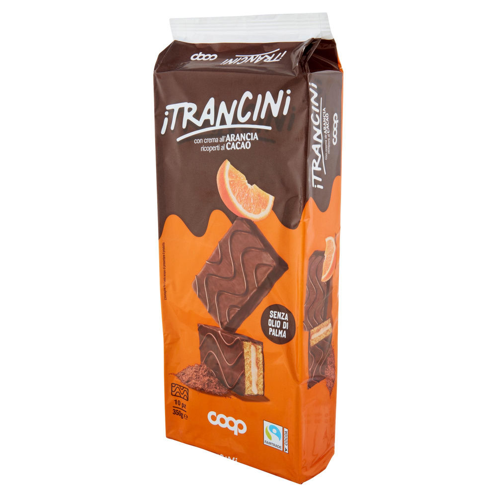 TRANCINO RICOPERTO AL CACAO FARCITO ALL'ARANCIA COOP NO PALMA 10PZ G 350 - 3