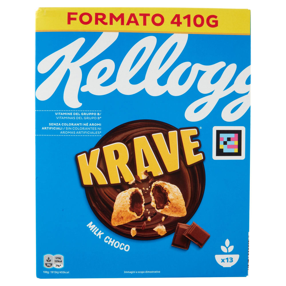 CEREALI CHOCO KRAVE MILK KELLOGG'S SCATOLA G 410 - 14