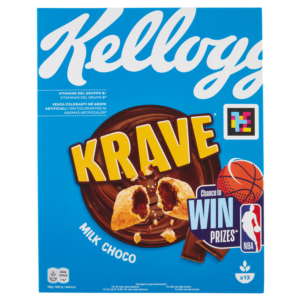 CEREALI CHOCO KRAVE MILK KELLOGG'S SCATOLA G 410 - 1