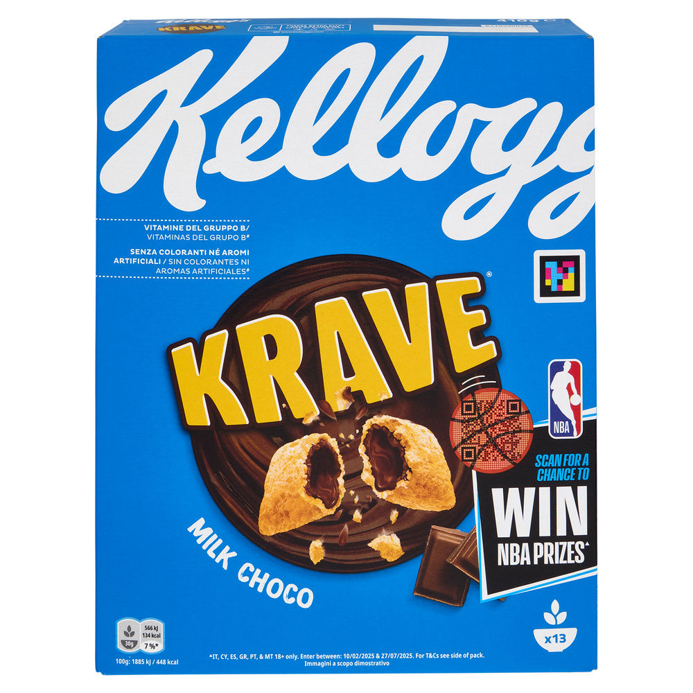 CEREALI CHOCO KRAVE MILK KELLOGG'S SCATOLA G 410 - 23