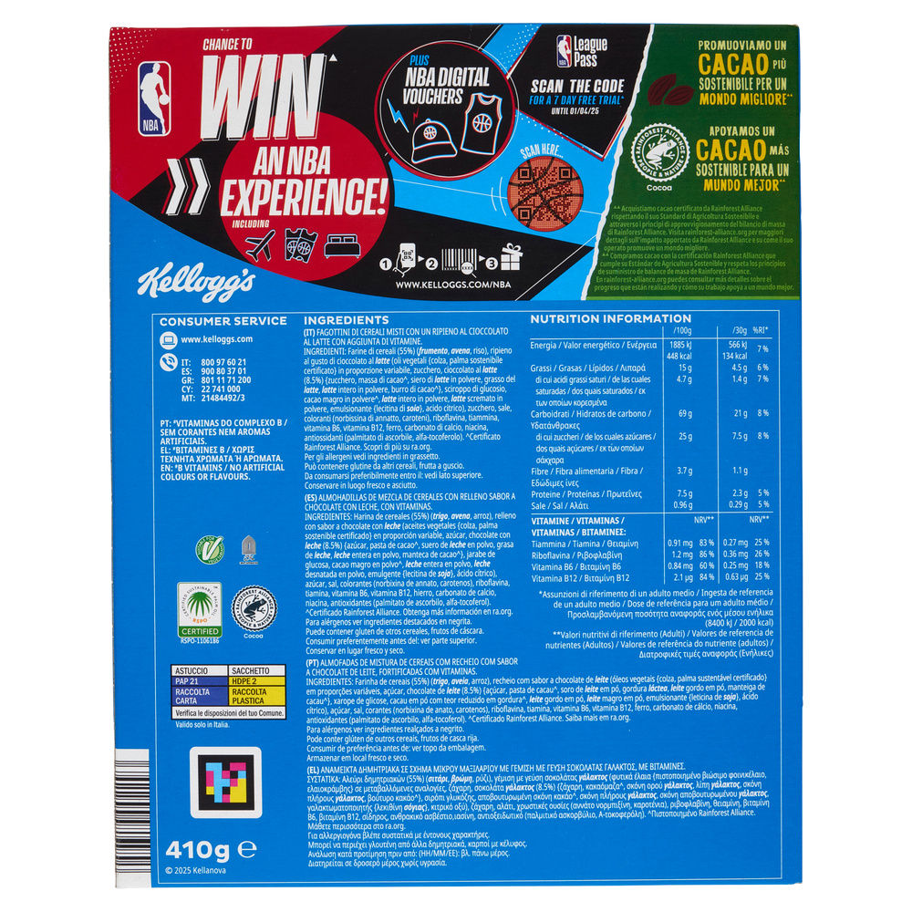 CEREALI CHOCO KRAVE MILK KELLOGG'S SCATOLA G 410 - 20