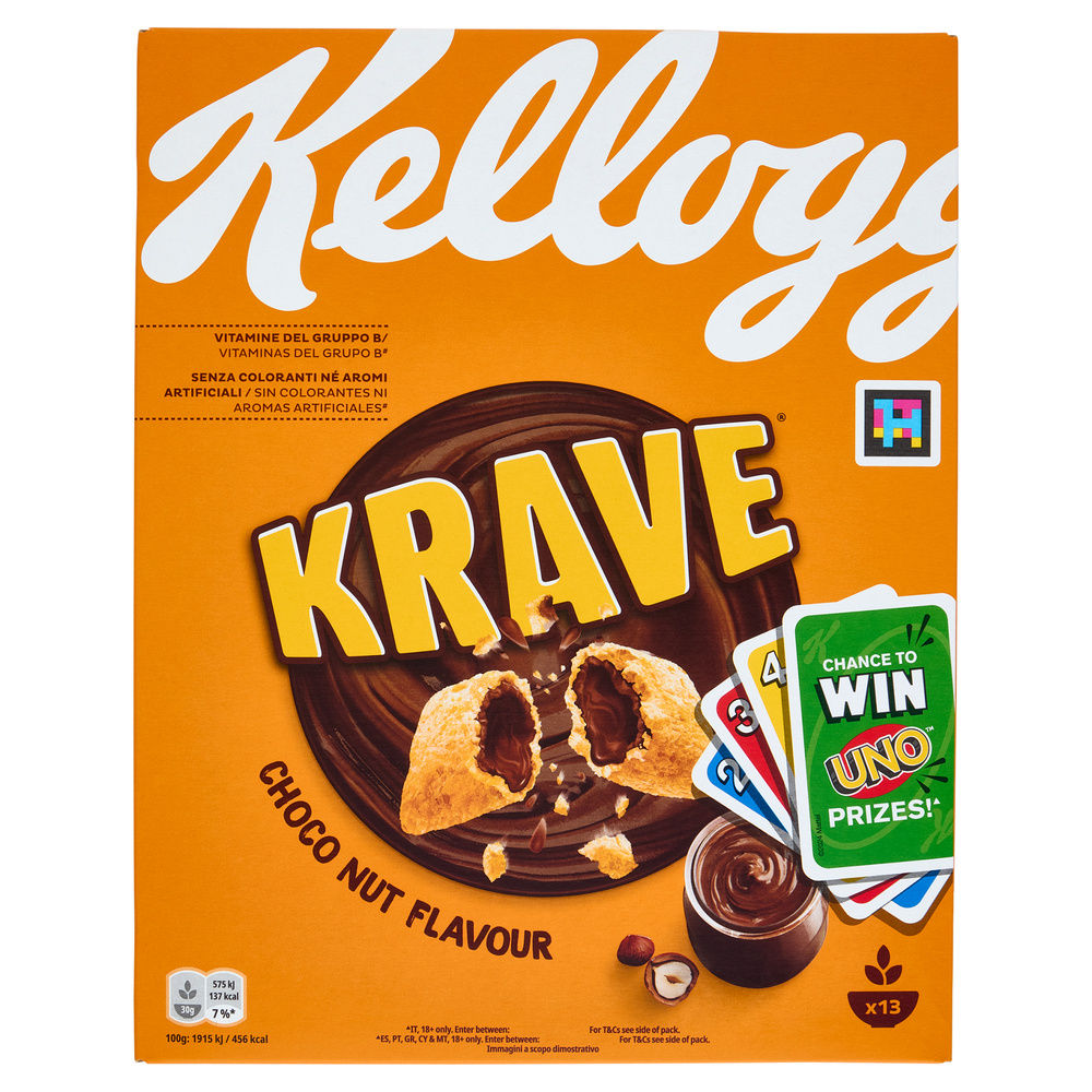 CEREALI CHOCO KRAVE NUT KELLOGG'S SCATOLA G 410 - 1