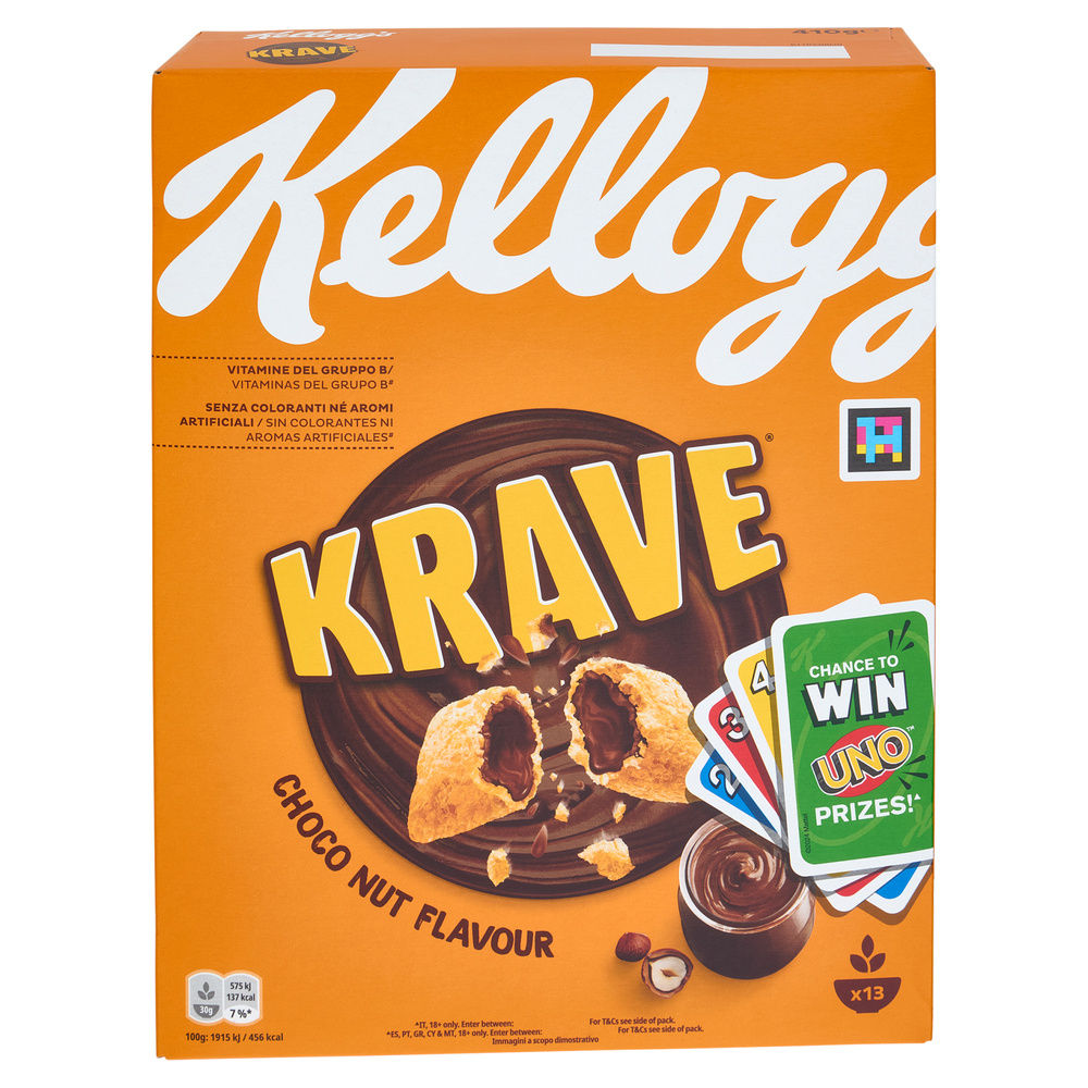 CEREALI CHOCO KRAVE NUT KELLOGG'S SCATOLA G 410 - 10