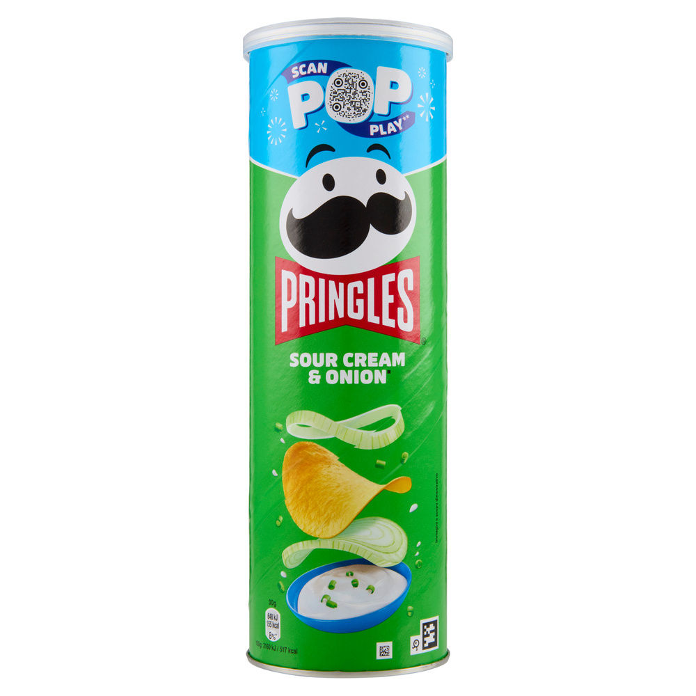 PATATINE PRINGLES SOUR CREAM & ONIONS TUBO G 175 - 11