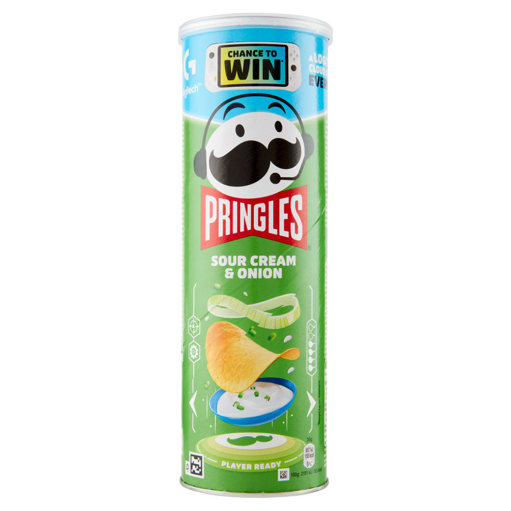 PATATINE PRINGLES SOUR CREAM & ONIONS TUBO G 175 - 8