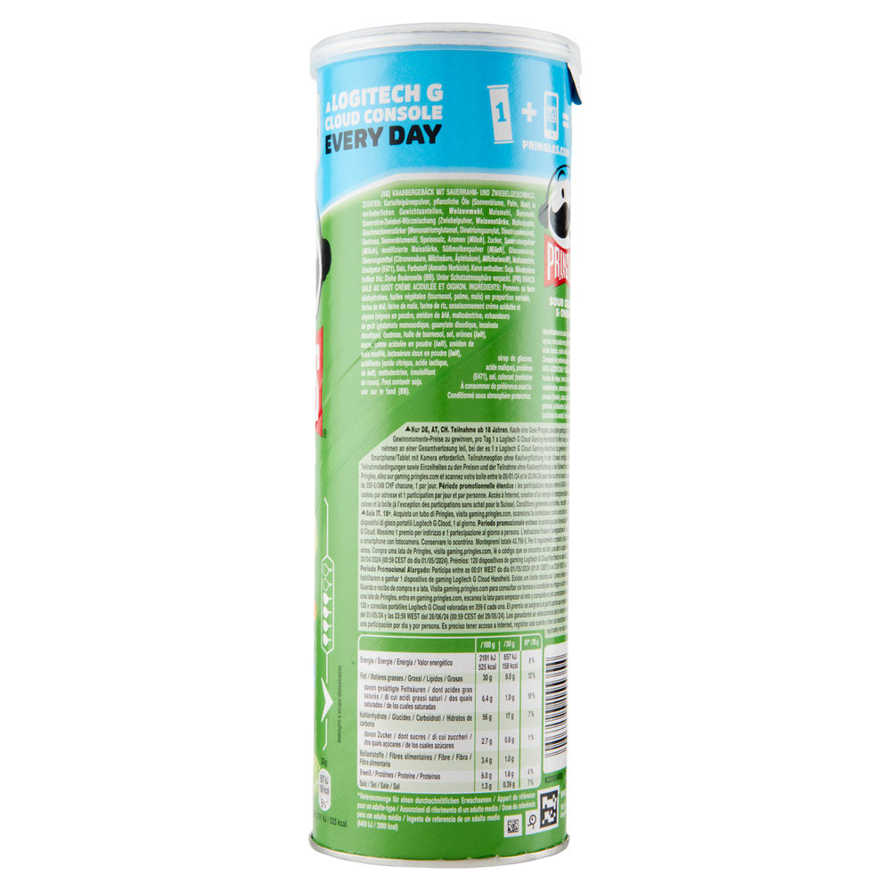 PATATINE PRINGLES SOUR CREAM & ONIONS TUBO G 175 - 4