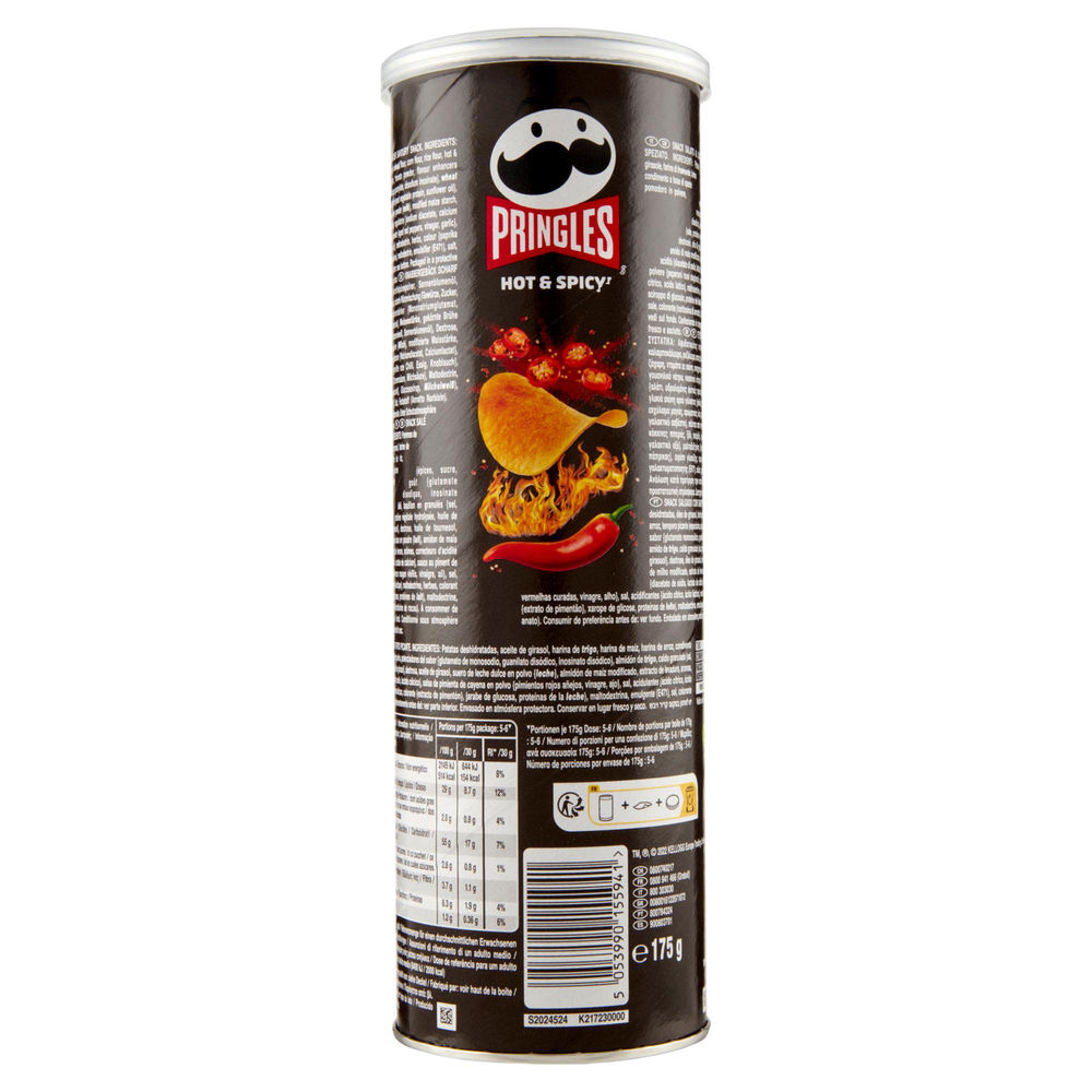 PATATINE PRINGLES HOT & SPICY TUBO G 175 - 2