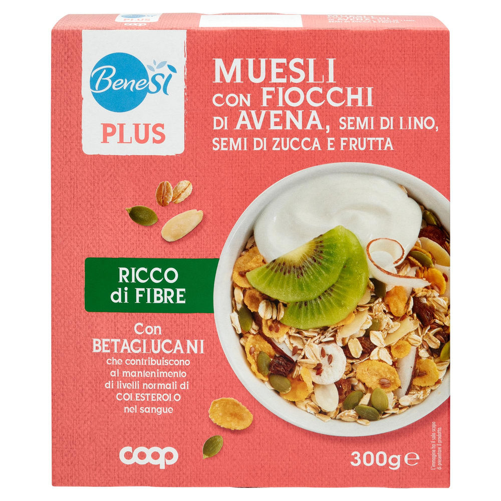 MUESLI FIOCCHI DI AVENA/SEMI DI LINO/SEMI DI ZUCCA/FRUTTA BENE SÌ COOP SC. G 300 - 3