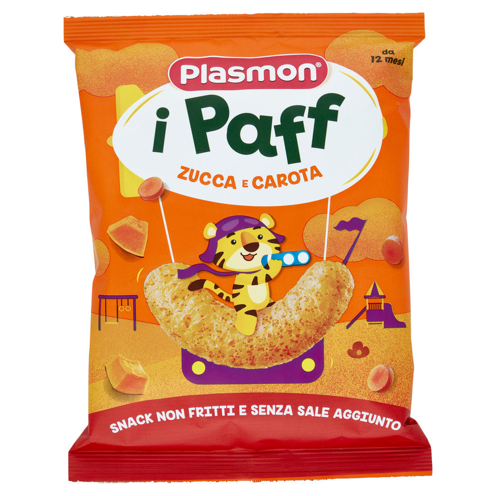 SNACK PAFF DEI BAMBINI  ZUCCA E CAROTA PLASMON G 15 - 4