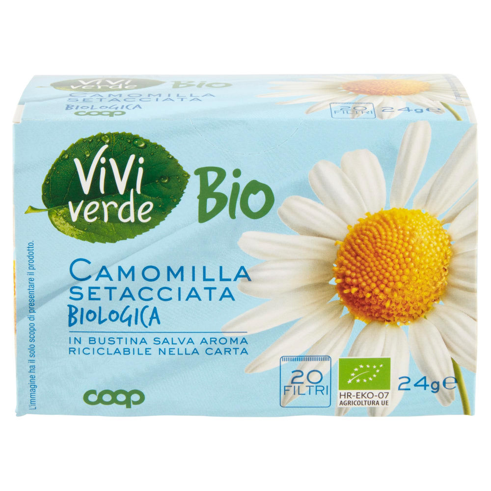 CAMOMILLA BIO SETACCIATA VIVIVERDE COOP SCATOLA 20 FILTRI G 24 - 7