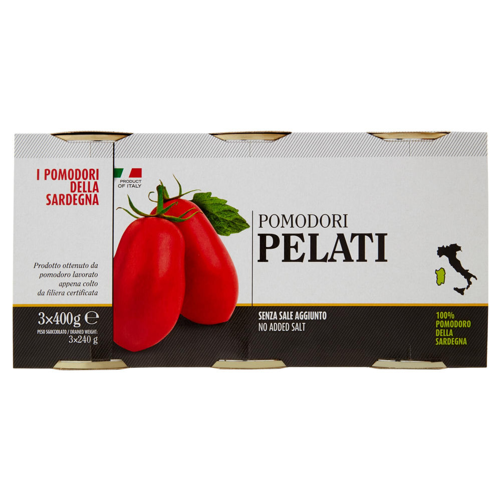 POMODORI PELATI I POMODORI DELLA SARDEGNA G400X3 - 0
