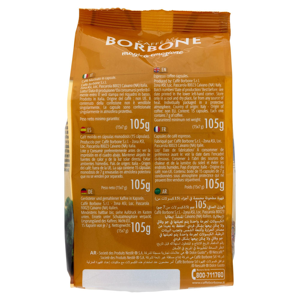 CAFFE' CAPS COMP.D/G BORBONE MISCELA DECISA X15 X GR7 - 1