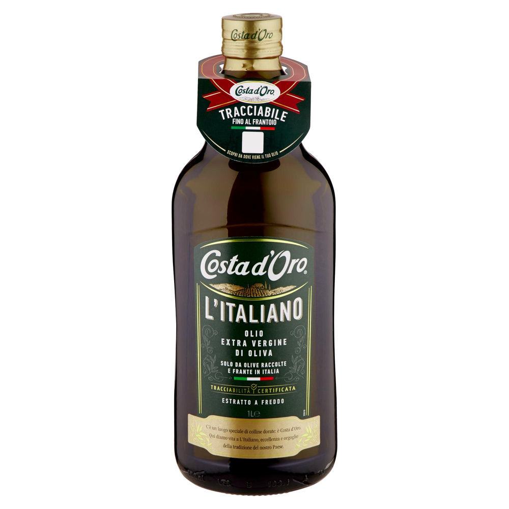 OLIO EXTRAVERGINE FRUTTATO 100% ITALIANO COSTA D'ORO LT.1 - 4