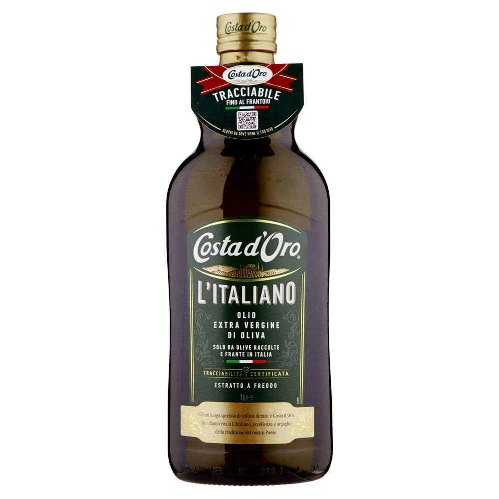 OLIO EXTRAVERGINE FRUTTATO 100% ITALIANO COSTA D'ORO LT.1 - 5