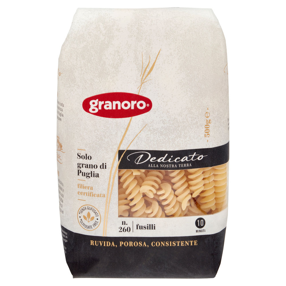 FUSILLI SEMOLA DEDICATO 100% PUGLIA GRANORO 500G - 6