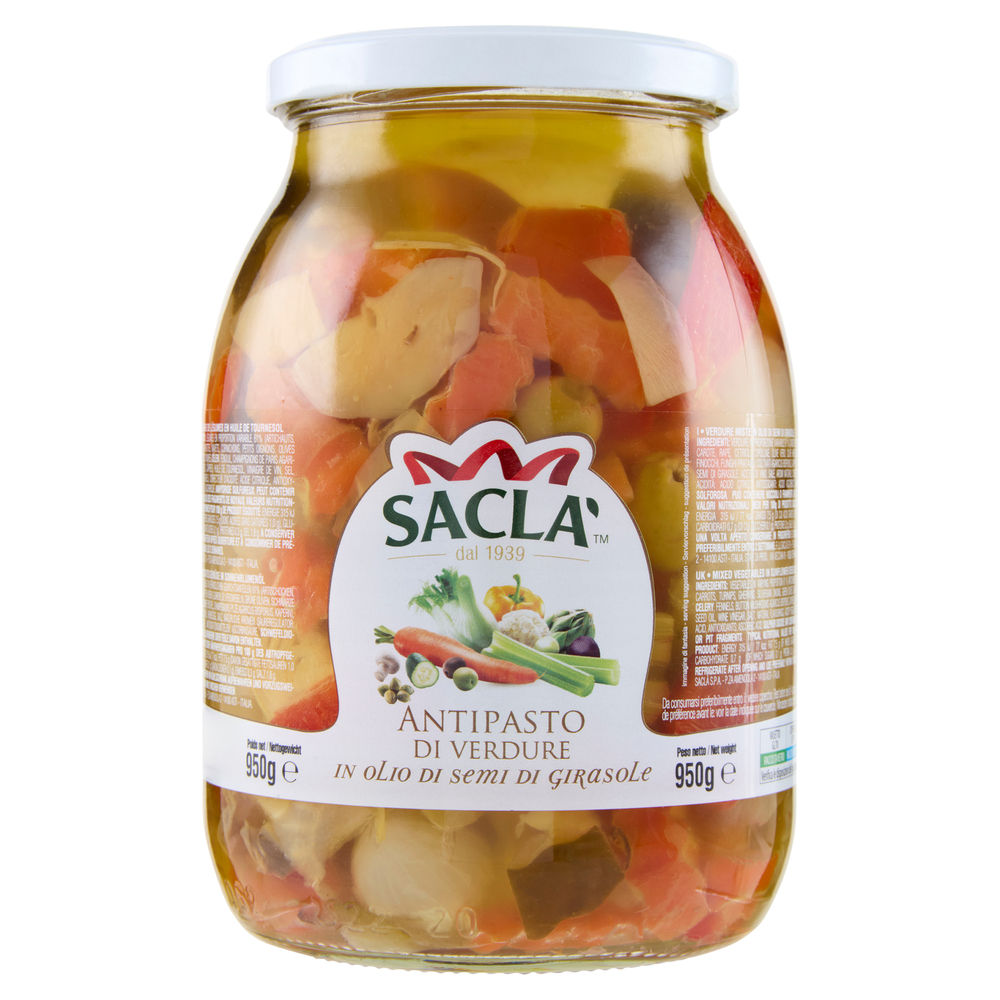ANTIPASTO DI VERDURE SOTT'OLIO SACLA' G 950 - 0