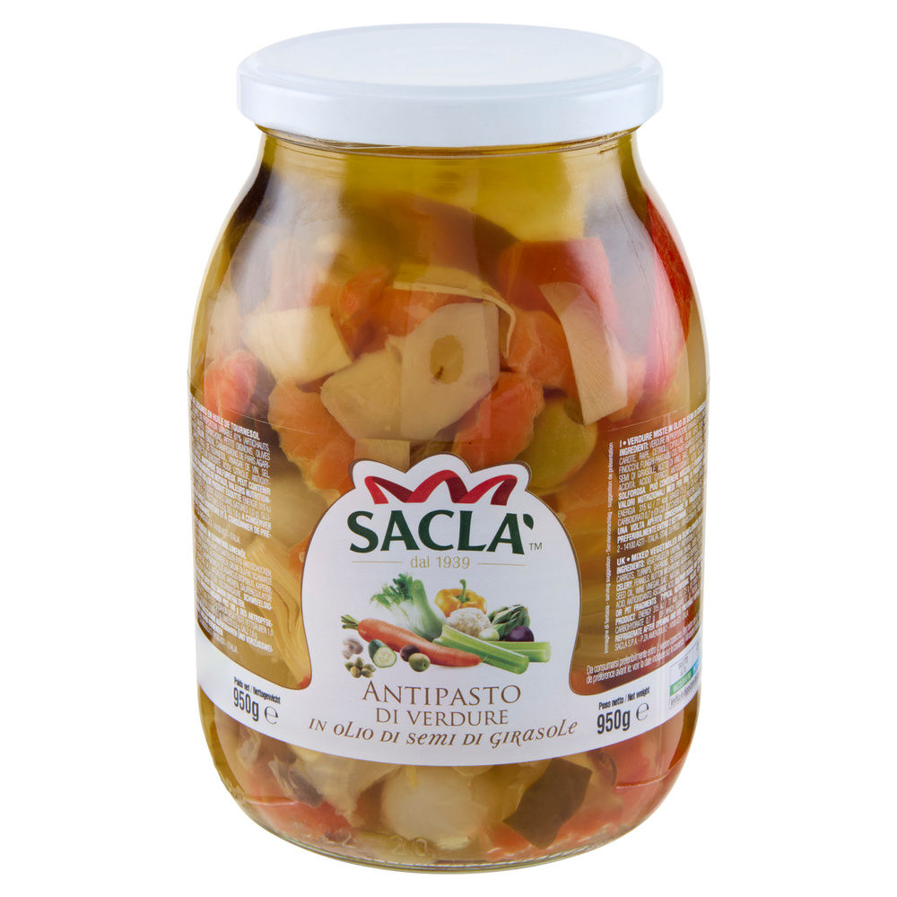 ANTIPASTO DI VERDURE SOTT'OLIO SACLA' G 950 - 2