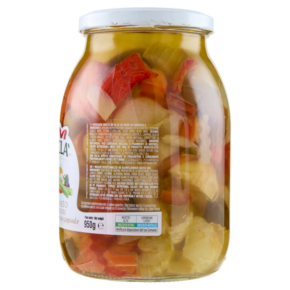 ANTIPASTO DI VERDURE SOTT'OLIO SACLA' G 950 - 5