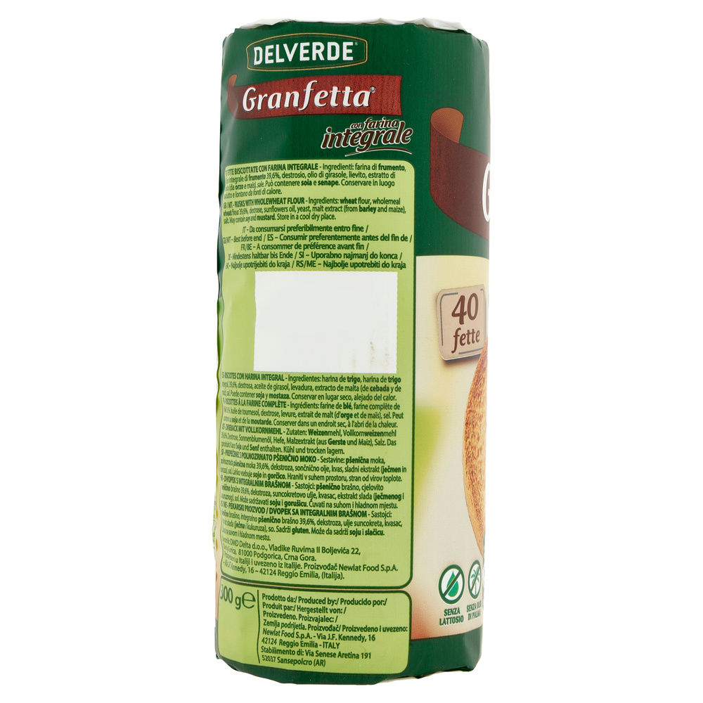 FETTE BISCOTTATE INTEGRALI DELVERDE INCARTO PZ.40 G 300 - 10