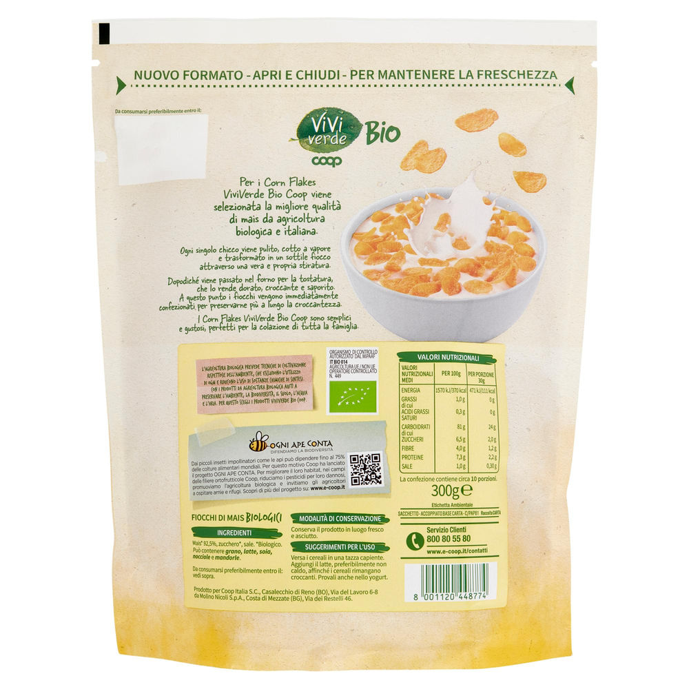 CORN FLAKES BIO VIVI VERDE COOP DOYPACK G 300 - 1