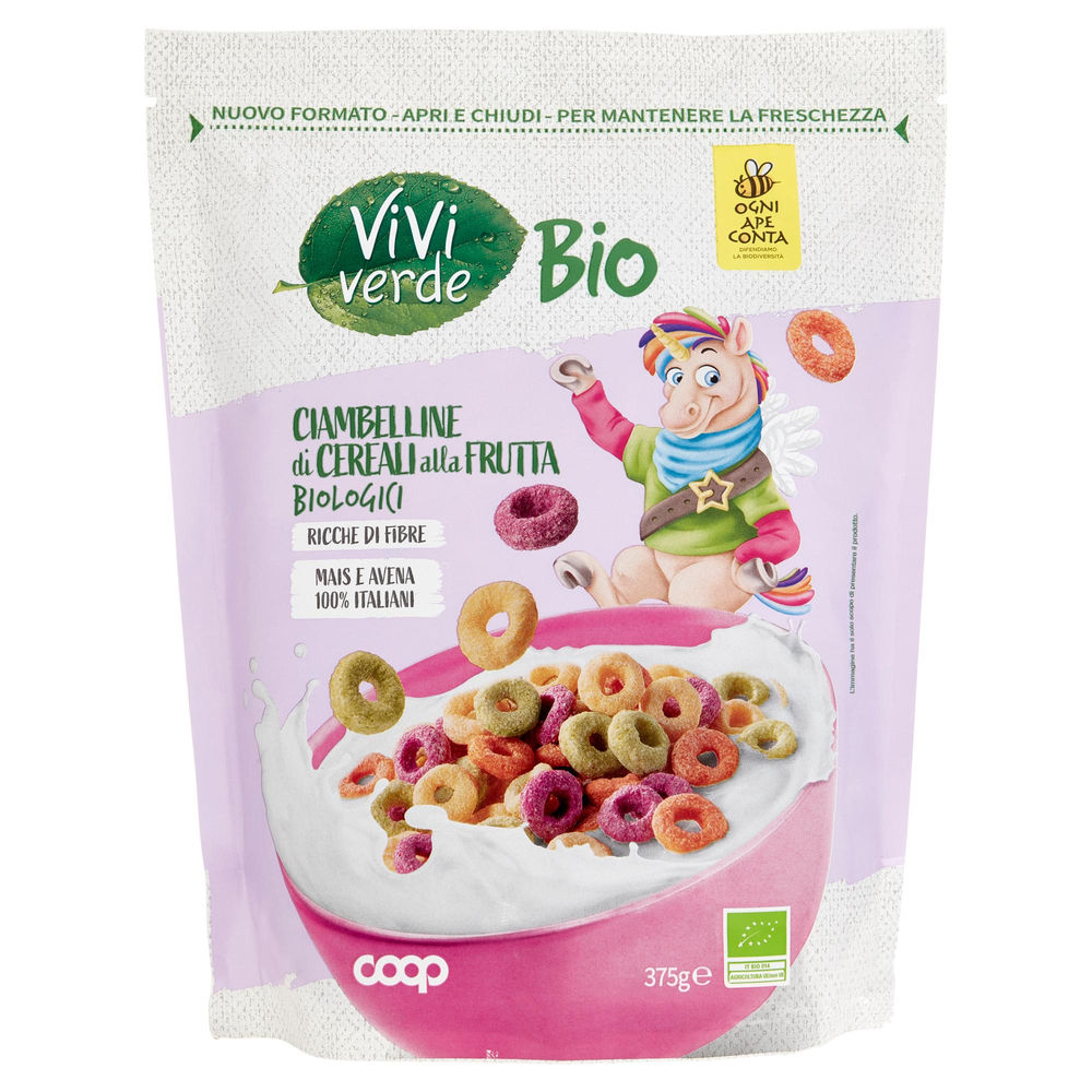 CIAMBELLINE AI CEREALI ARCOBALENO BIO VIVI VERDE COOP DOYPACK G 375 - 0