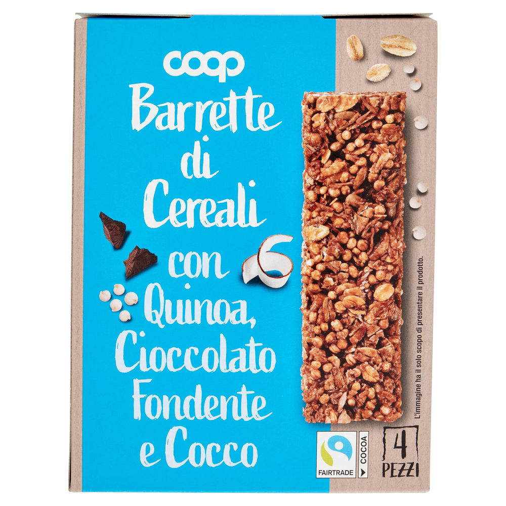 BARRETTE DI CEREALI INTE G . C/QUINOA COCCO E CIOC.FOND.COOP ASTUC PZ. 4 G 112 - 0