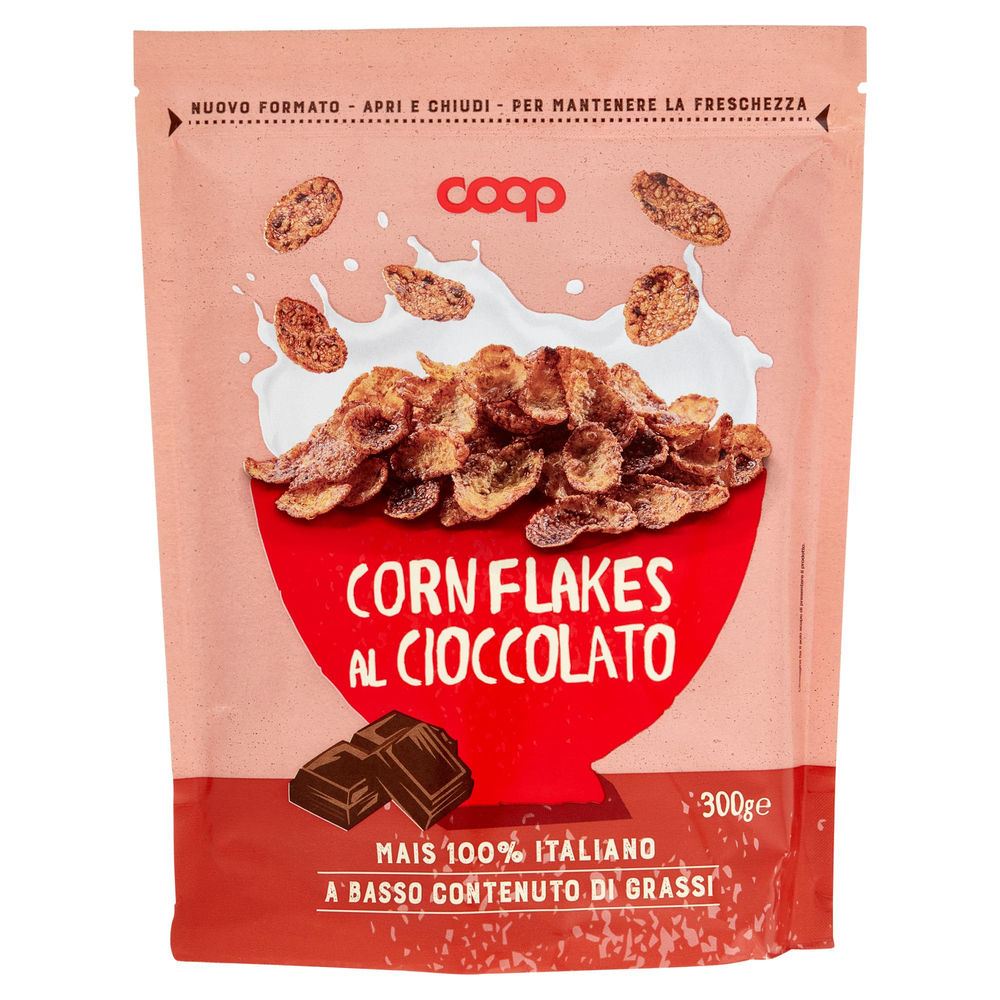 Corn flakes al cioccolato coop doypack g 300