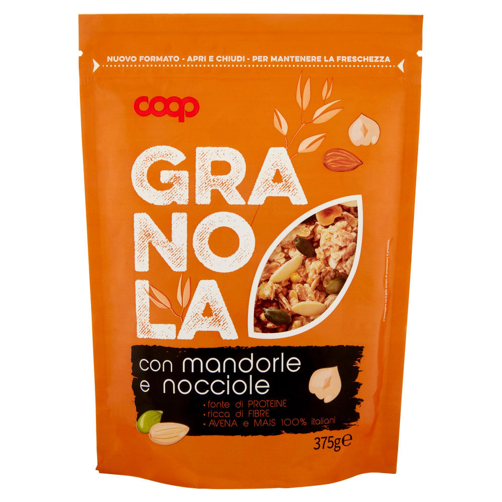 Muesli granola con frutta secca coop doypack g 375