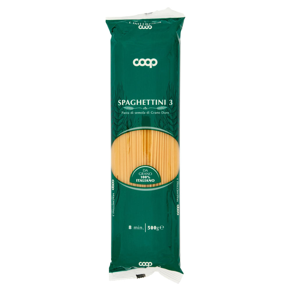 PASTA SEMOLA SPAGHETTINI COOP N.3 G500 CON GRANO ITALIANO - 1