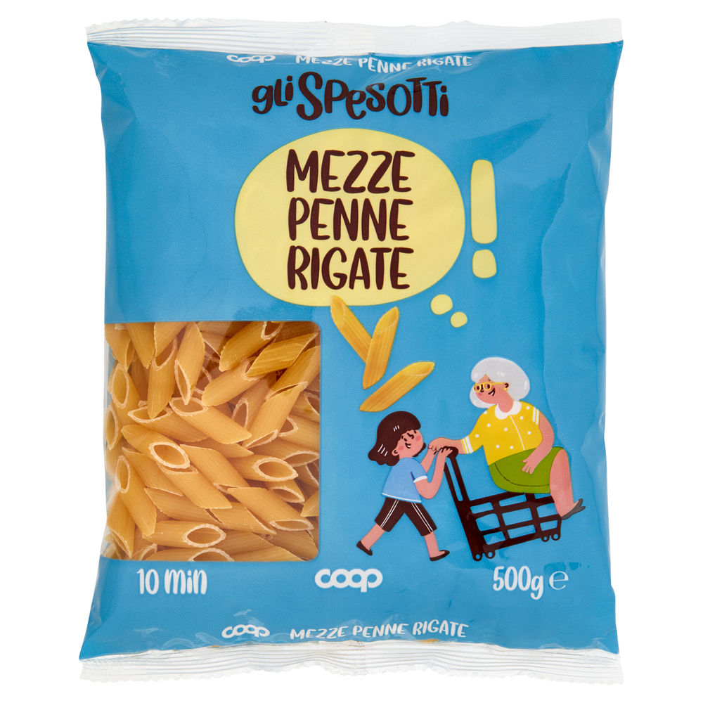 Pasta semola mezze penne rigate gli spesotti coop g500