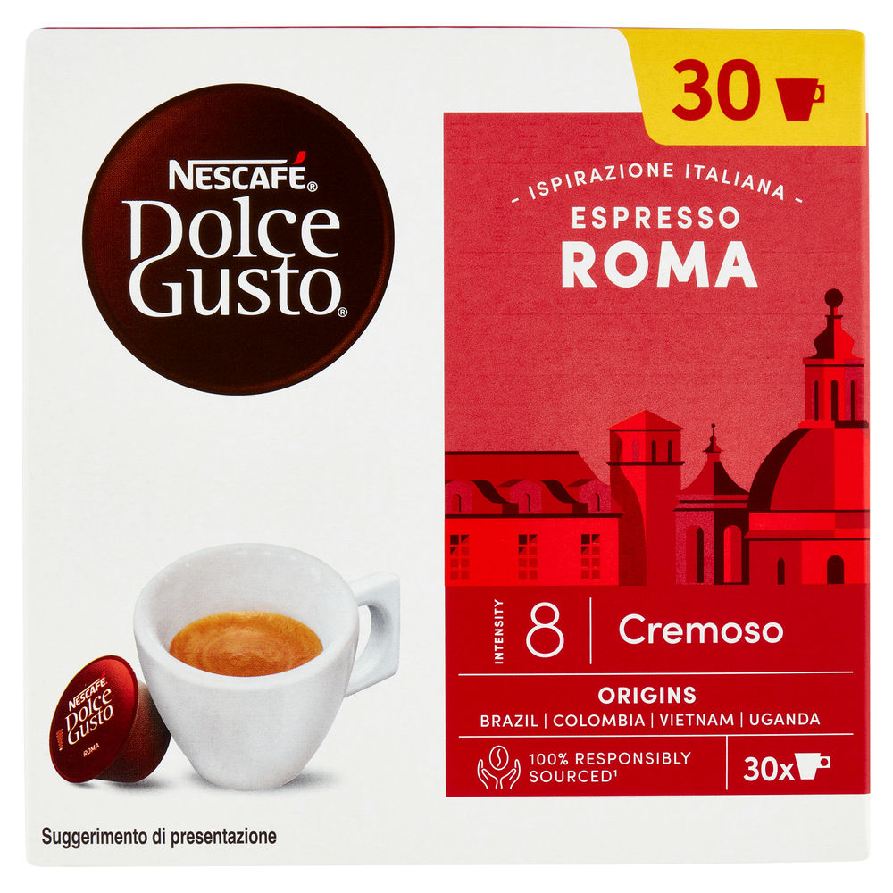 NESCAFE' DOLCE GUSTO ESPRESSO ROMA EXTRACREMA 30CAPS G 186 - 0