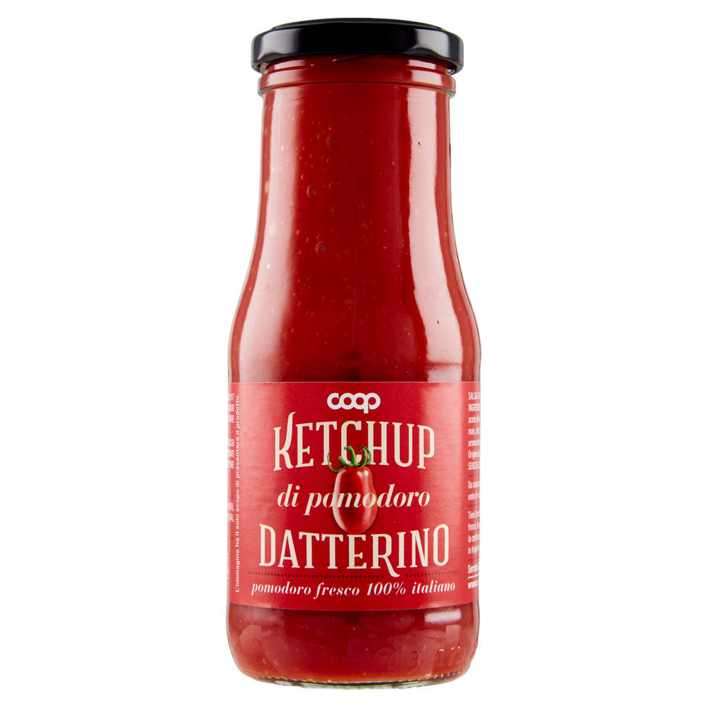 KETCHUP DI POMODORO DATTERINO COOP BTG VETRO G280 - 2