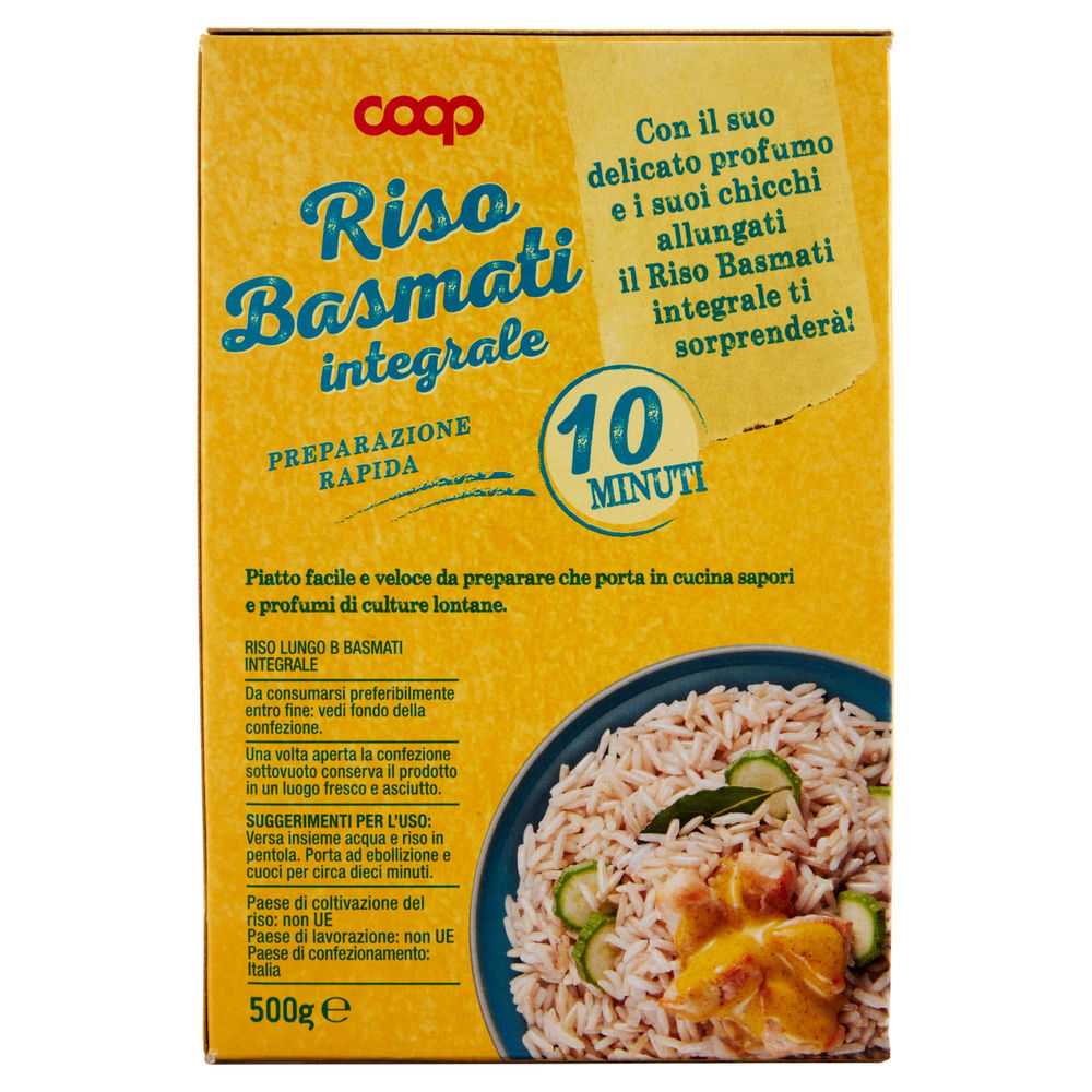 RISO BASMATI INTEGRALE COOP COTTURA RAPIDA G500 - 1