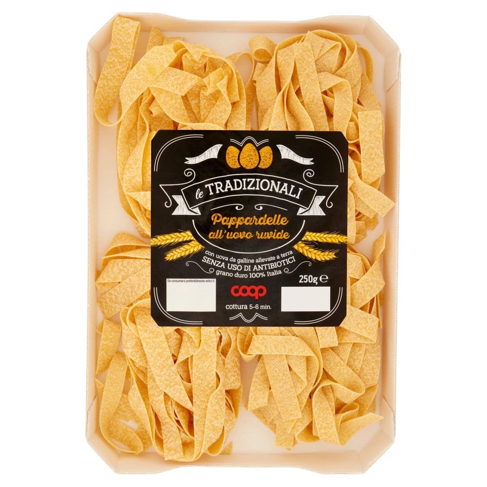 Pappardelle all'uovo coop le tradizionali g250