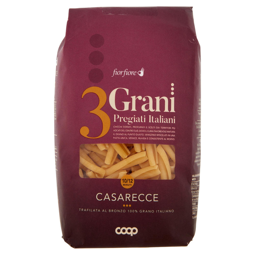 PASTA DI SEMOLA CASARECCIA FIOR FIORE 3 GRANI COOP G500 - 2