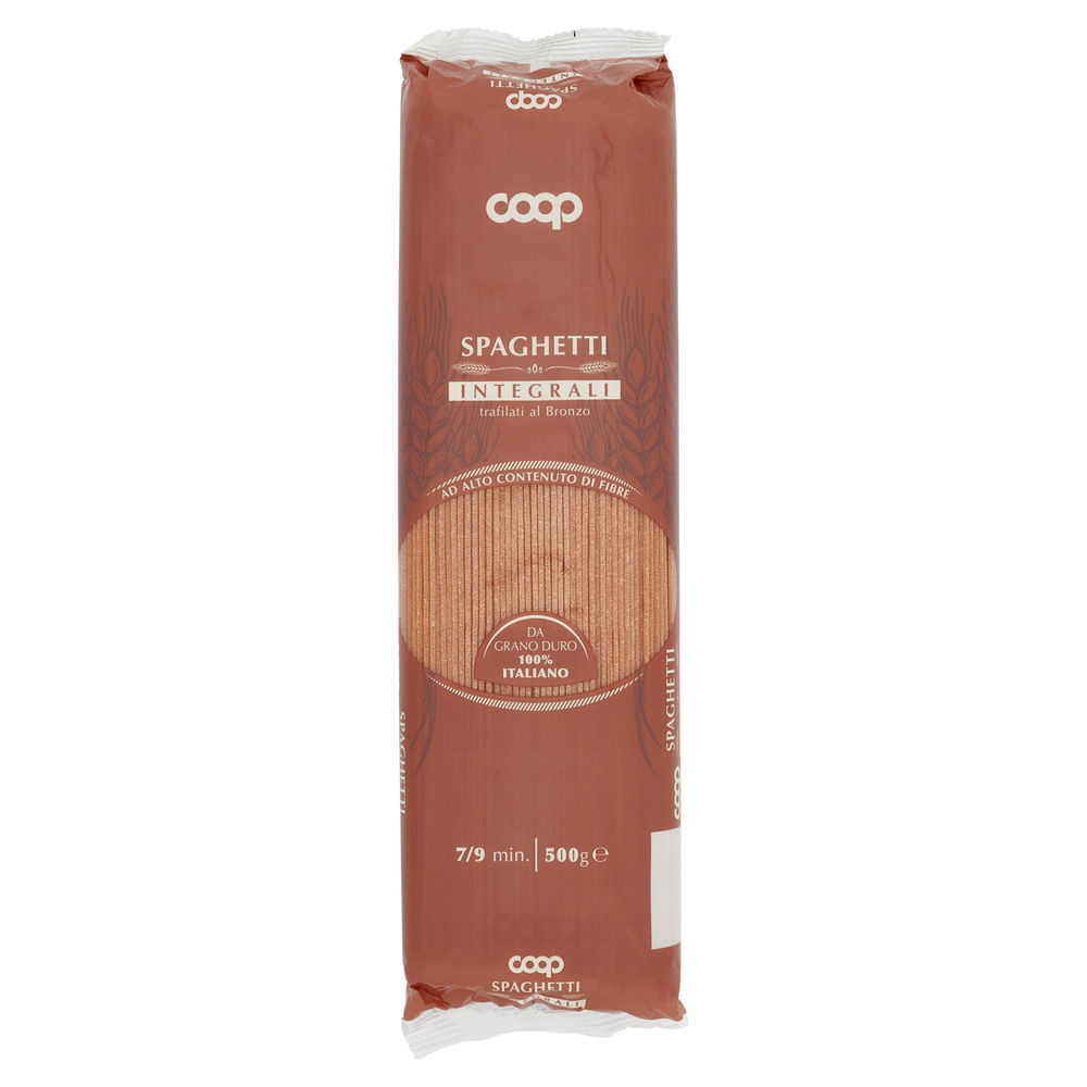 Spaghetti integrali coop grano 100% italiano g500