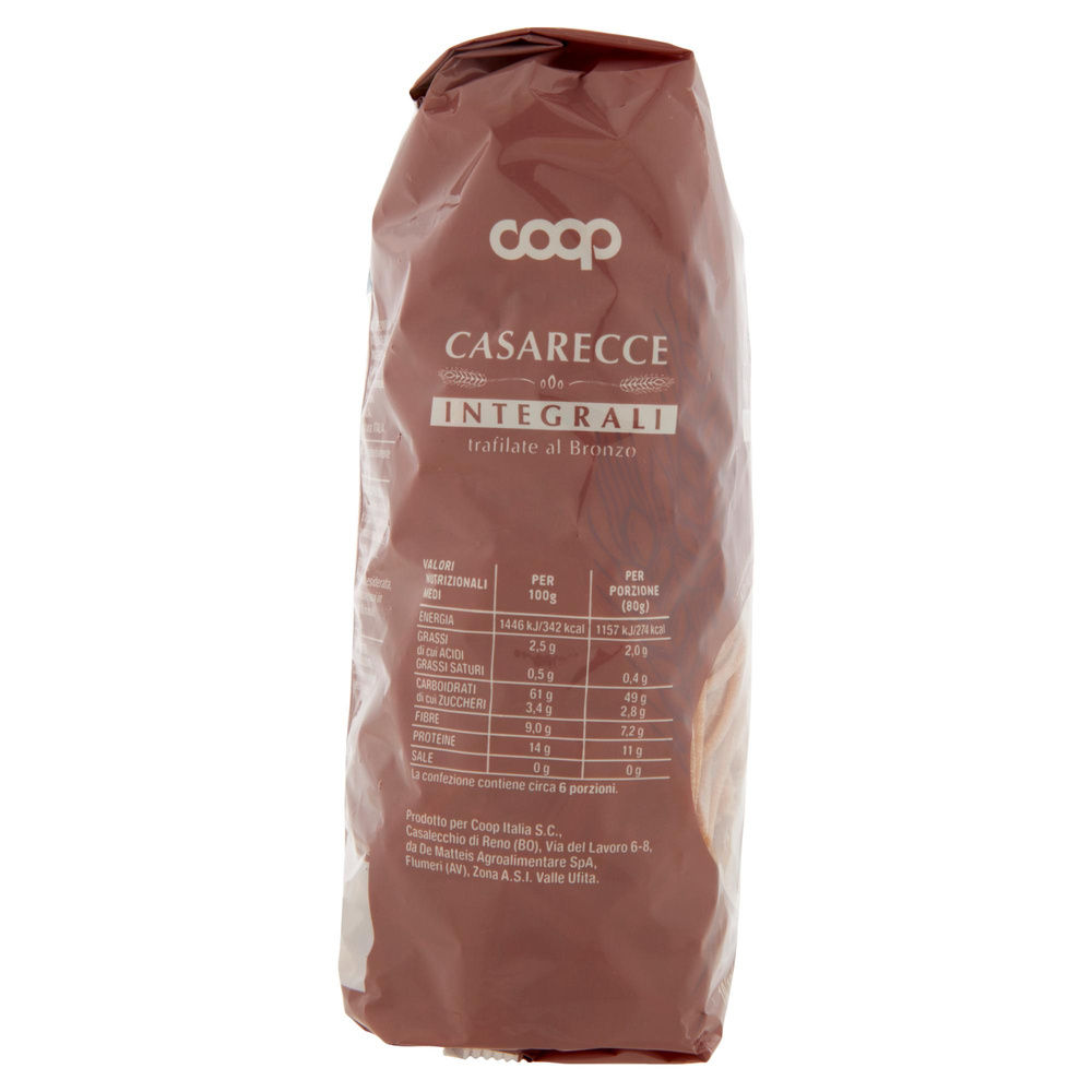 CASARECCE INTEGRALI COOP GRANO 100% ITALIANO G500 - 5