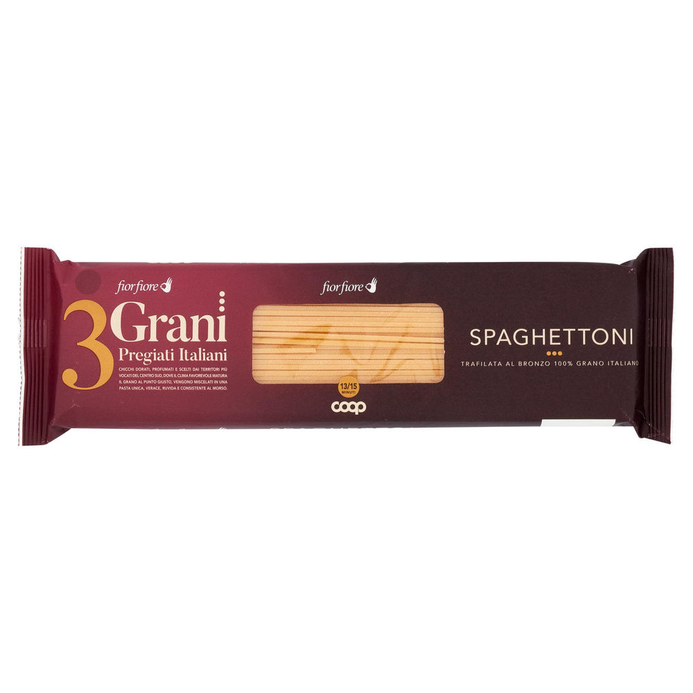 PASTA DI SEMOLA SPAGHETTONI FIOR FIORE 3 GRANI COOP 500G - 3