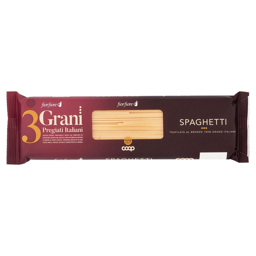 Pasta di semola spaghetti fior fiore 3 grani coop g500